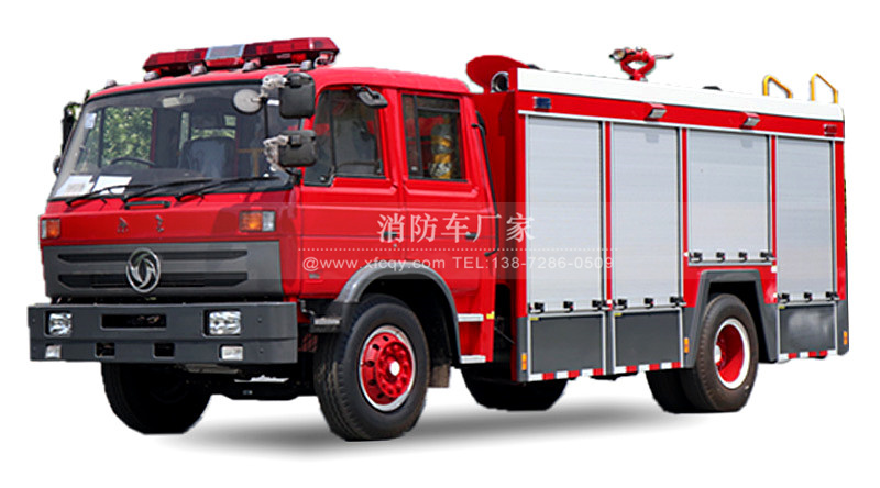 东风双排5.5吨矿区消防车图片